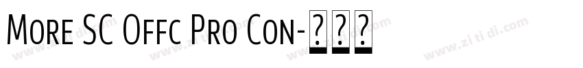 More SC Offc Pro Con字体转换